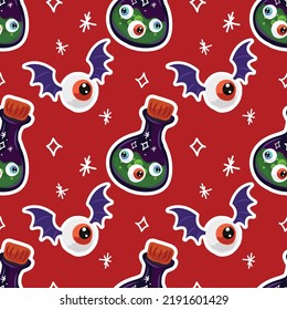 halloween cute item semless vector design