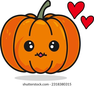 Halloween cute pumpkin clip art