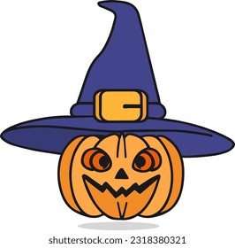 Halloween cute pumpkin clip art