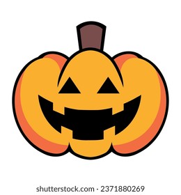halloween cute pumpkin funny illustration isolated
