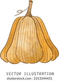halloween linda calabaza ilustración vectorial