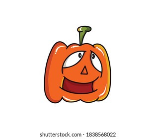 Halloween Cute Pumpkins Vector Illustration