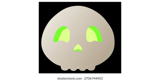 Halloween Cute Skull Vector eps.