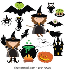 Halloween cute vector illustration