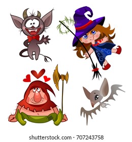 Halloween cute vector illustration