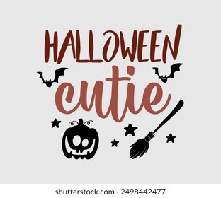 Halloween Cutie, Halloween, Ghost, Spooky Season, witch, Halloween Funny, t shirt