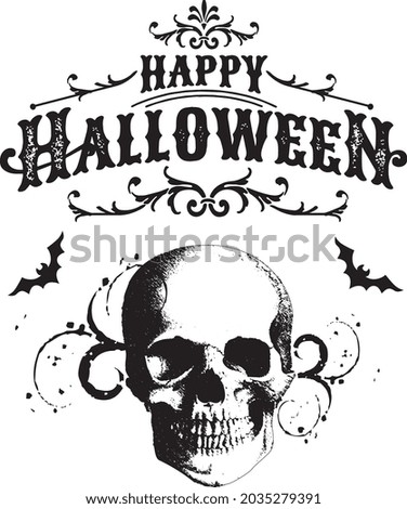 Halloween Damask skull pattern,vintage skull 