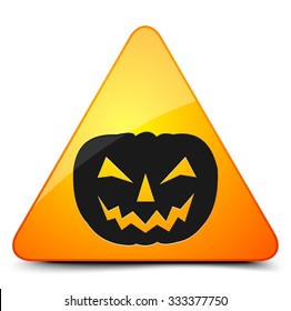 Halloween danger sign