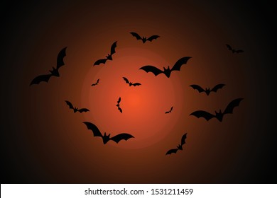 Halloween  Dark horror background Eps 10 Vector