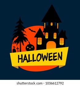 Halloween with dark night	
