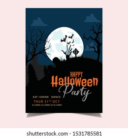 Halloween Dark Night Party Template
