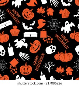 halloween dark seamless pattern eps10