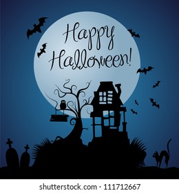 Halloween dark vector background