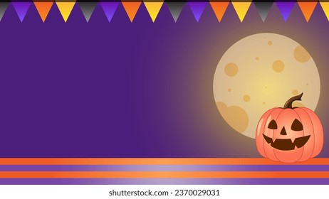 fondo del día de halloween con luna perfecta para copiar el evento espacial y más