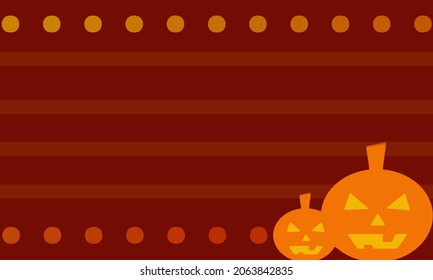 Halloween day background with its spooky pumpkins, and copy space area. perfect for placing on content with that theme