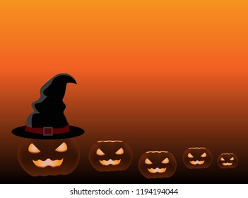 Halloween Day card and background