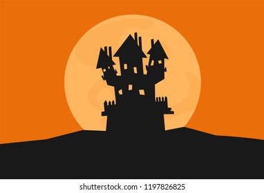 Halloween Day card and background