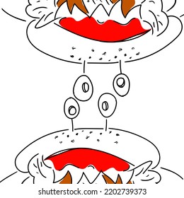 halloween day celebration in e collection of simple line art illustration