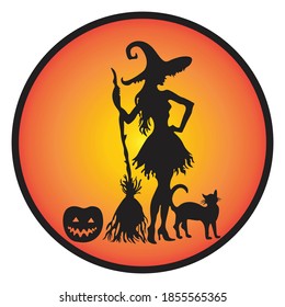 Halloween day celebration vector graphic illustration. It is suitable for application icons and web with the Helloween theme