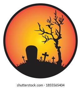 Halloween day celebration vector graphic illustration. It is suitable for application icons and web with the Helloween theme