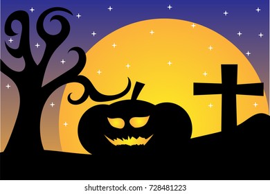 halloween day concept vector illustration