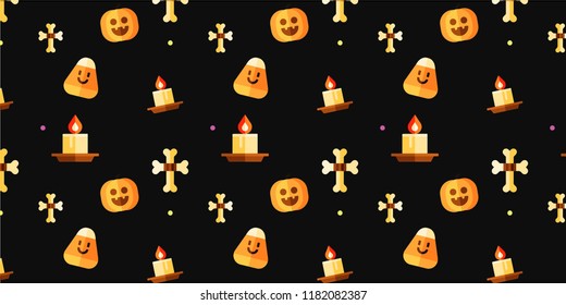 Halloween day cute vector background. 