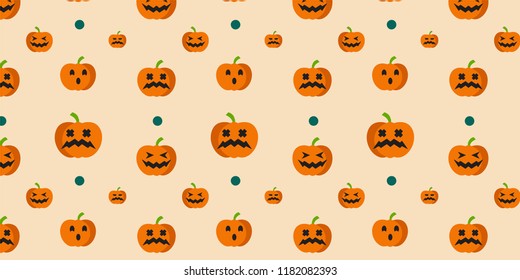 Halloween day cute vector background. 
