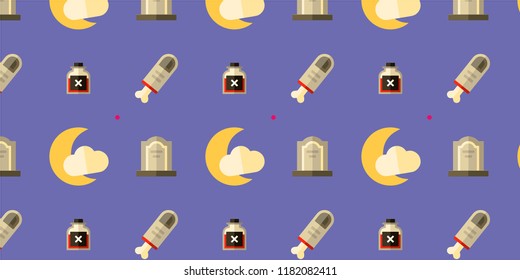 Halloween day cute vector background. 