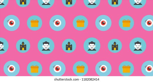Halloween day cute vector background. 