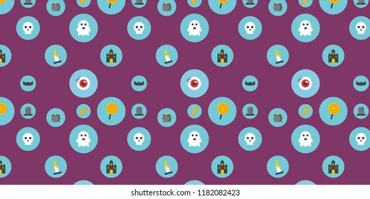 Halloween day cute vector background. 