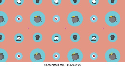 Halloween day cute vector background. 