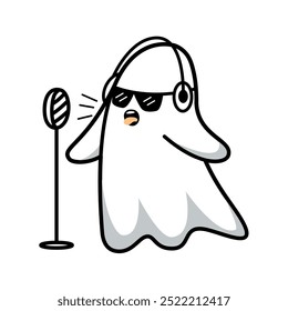 Fantasmas del día de Halloween. Personajes fantasmas lindos para la preparación de la fiesta de Halloween