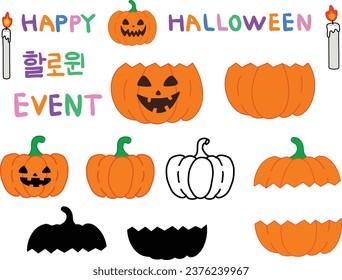 Halloween Day Illustrated Design Collection