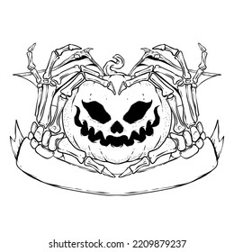 Halloween day illustration art vector design high resolution