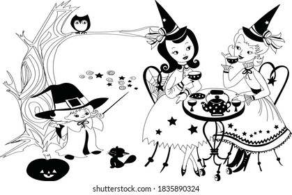 Halloween day is near. Prepare your costumes to scare people's houses and say trick or treat