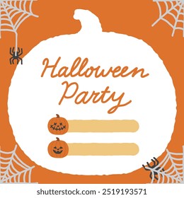 projeto de moldura de abóbora de dia halloween