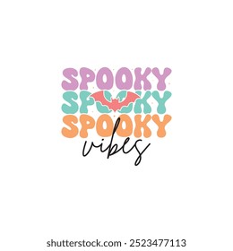 Halloween Day Retro Groovy T-Shirt Design