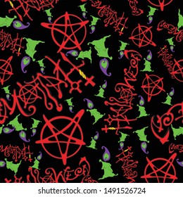halloween day seamless pattern with ghost cartoon Kawaii colorful texture and background