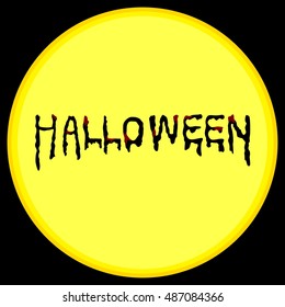 Halloween Day text.