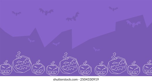 Halloween day theme background with empty area, aesthetic halloween colored background