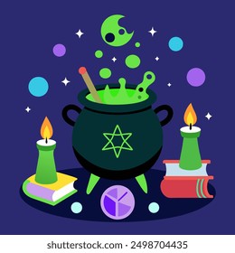 Halloween Day Vector Art Illustration Design