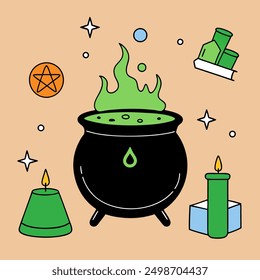 Halloween Day Vector Art Illustration Design