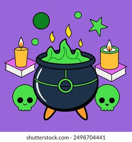 Halloween Day Vector Art Illustration Design