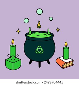 Halloween Day Vector Art Illustration Design