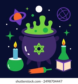 Halloween Day Vector Art Illustration Design