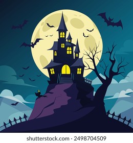 Halloween Day Vector Art Illustration Design