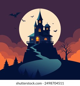 Halloween Day Vector Art Illustration Design