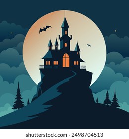 Halloween Day Vector Art Illustration Design