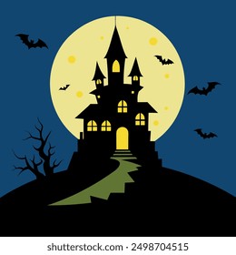 Halloween Day Vector Art Illustration Design