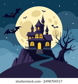 Halloween Day Vector Art Illustration Design